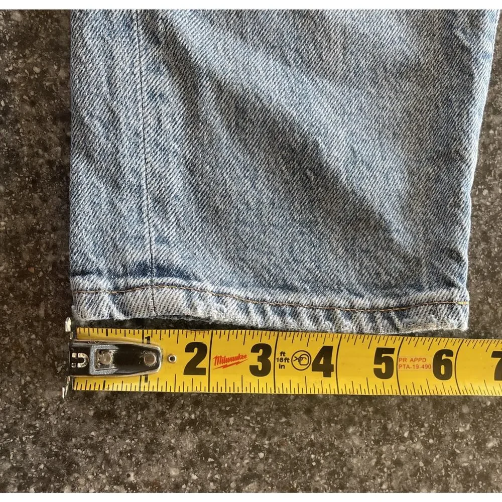 Lucky Brand Drew High Rise Mom Jean Light Wash Distressed Size 4/27 Acid Wash - Picture 7 of 16